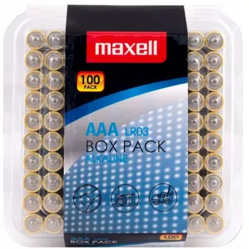 Batéria MAXELL alkalická LR03 AAA 1,5V, 100 ks