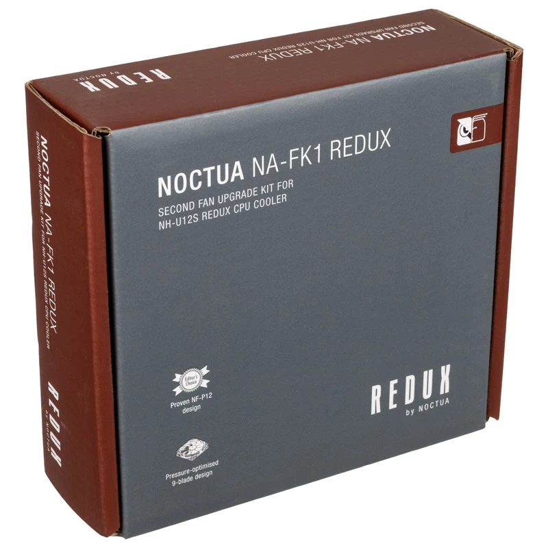 Noctua NA-FK1 redux súprava druhého ventilátora 120 mm (120x120x25), PWM, 1700 ot./min., sivá, pre NH-U12S redux