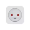 Smart zásuvka SAVIO AS-01 16A Wi‑Fi 2,4 GHz, konektor samec typ E/F, 220–240 V, 3680 W, biela