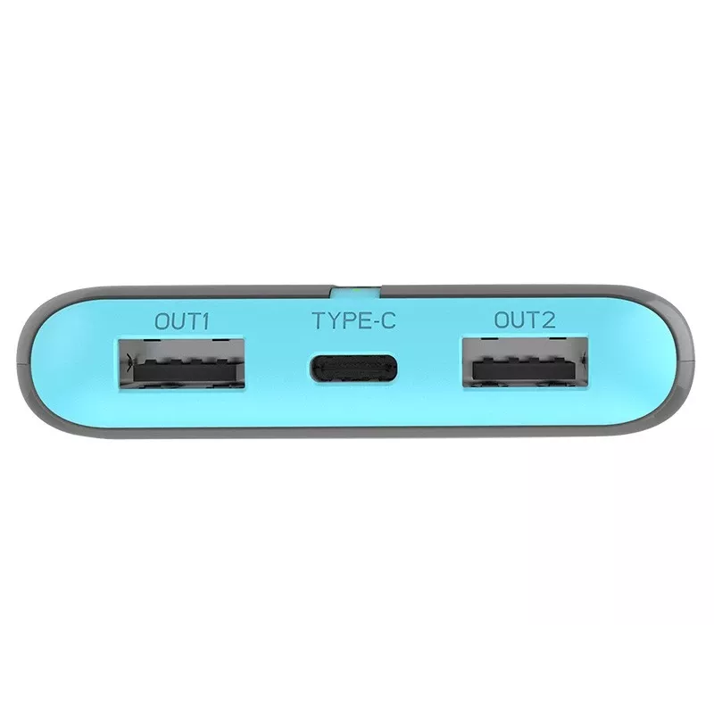 PowerBank EnerGo 10000mAh sivá-modrá