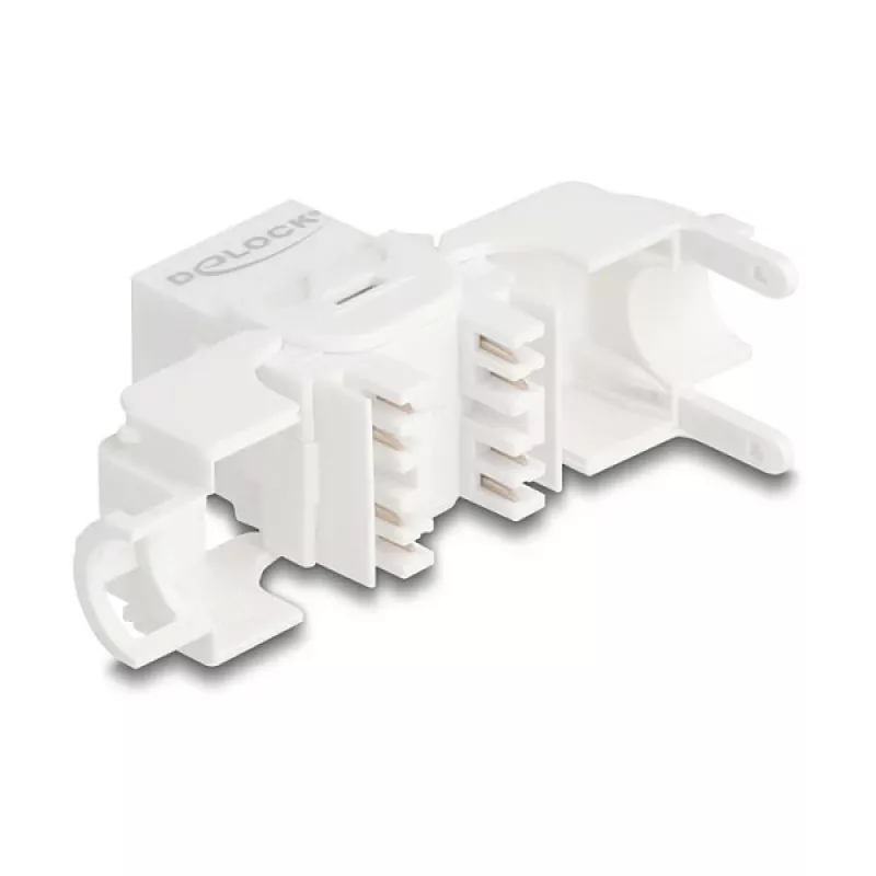 Delock 90722 Keystone modul RJ45 na LSA Cat.6A UTP, 180 stupňov, bez náradia