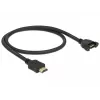 HDMI kábel DeLOCK 85463 0,5 m typ A konektor samec na konektor samica, čierny