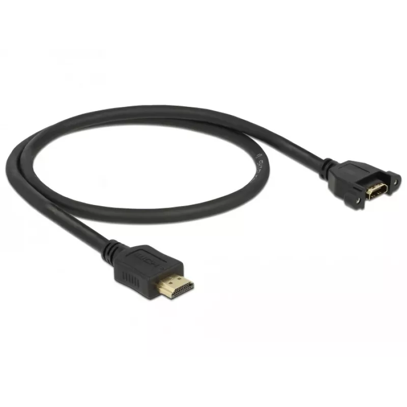 HDMI kábel DeLOCK 85463 0,5 m typ A konektor samec na konektor samica, čierny