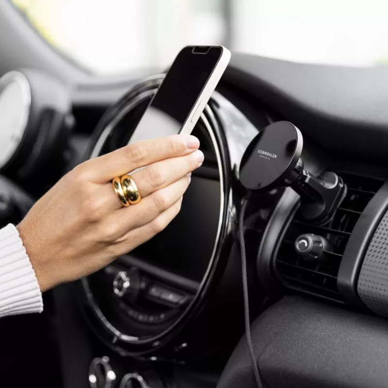 Vonmählen Aura Car magnetická bezdrôtová nabíjačka do auta, čierna