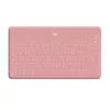 Logitech Keys-To-Go - klávesnica - Bluetooth - QWERTY - španielska - Blush Pink - pre Apple iPad/iPhone/TV