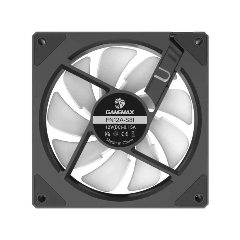 Gamemax | skriňový ventilátor | FN12A-S8I | čierny