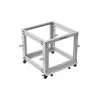 Rack 19 9U 600x600-1100 nastaviteľný sivý
