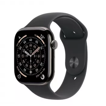 Smartwatch Apple Watch Series 11 GPS + Cellular 46mm puzdro Slate Titanium športový remienok čierna M/L