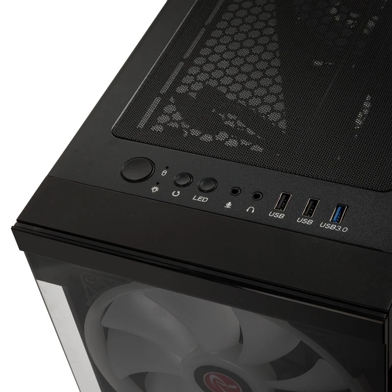 SILENOS PRO čierna verzia s ARGB ventilátorom a tvrdeným sklom