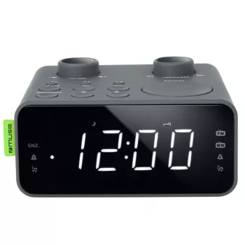Rádiobudík s duálnym budíkom Muse M-17 LG | funkcia budíka | AUX vstup