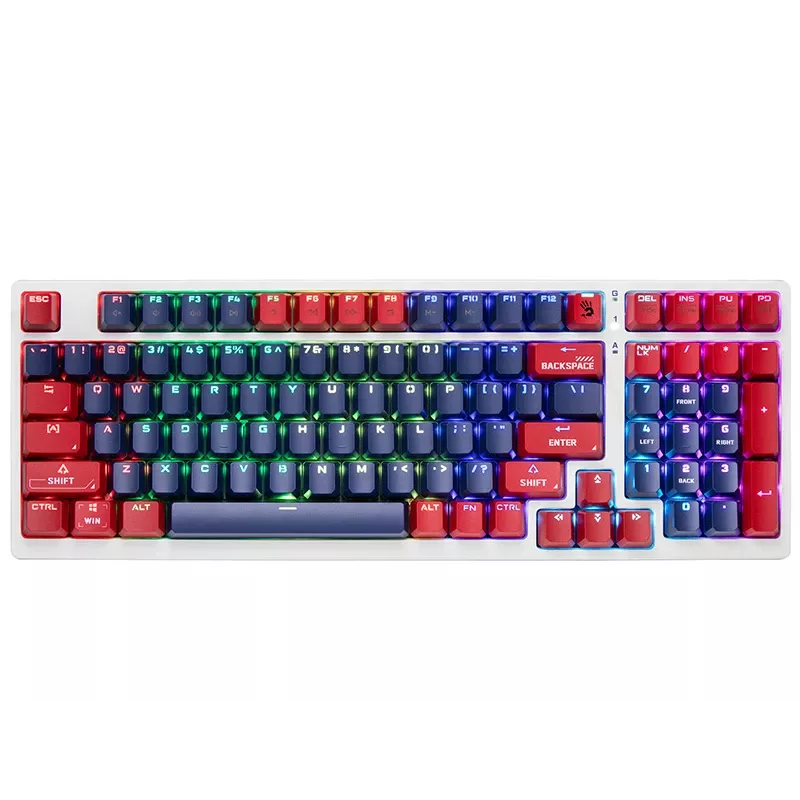 Mechanická herná klávesnica A4Tech Bloody S98, USB, Sports Navy, spínače BLMS Red Plus