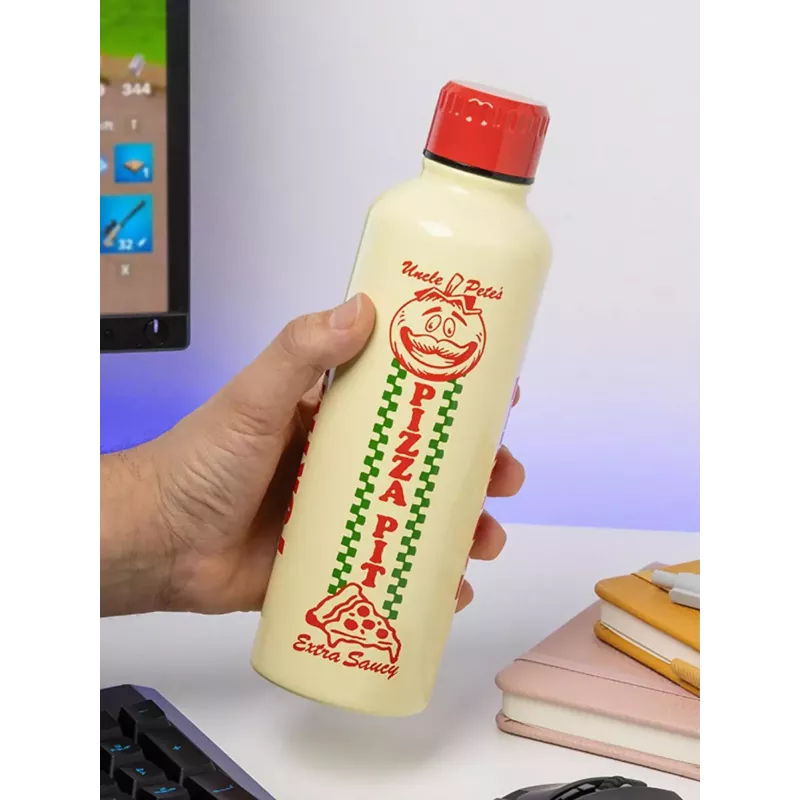 Športová fľaša Paladone Fortnite Metal PP14736FO 500 ml, kovový povrch, skrutkovací uzáver