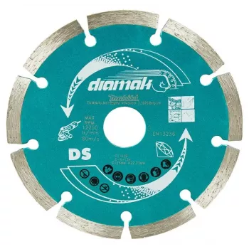 MAKITA diamantový kotúč 125x22,23mm segmentový /10 ks betón, tehla, mramor