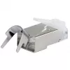 Tienený RJ45 konektor samec EQUIP Cat 8.1, konektor samec, strieborný, 50 ks, 11,7×22,5 mm, 3,7 g