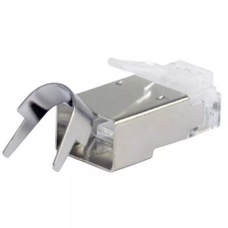 Tienený RJ45 konektor samec EQUIP Cat 8.1, konektor samec, strieborný, 50 ks, 11,7×22,5 mm, 3,7 g