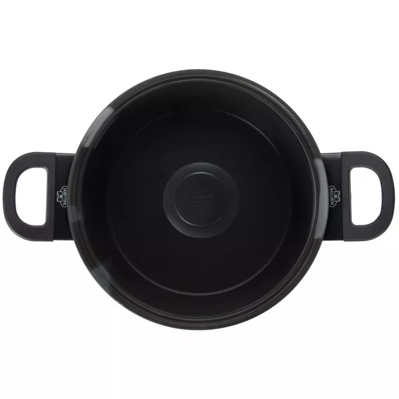 Hrniec BALLARINI 75002-920-0 okrúhly čierny hliník 20 cm
