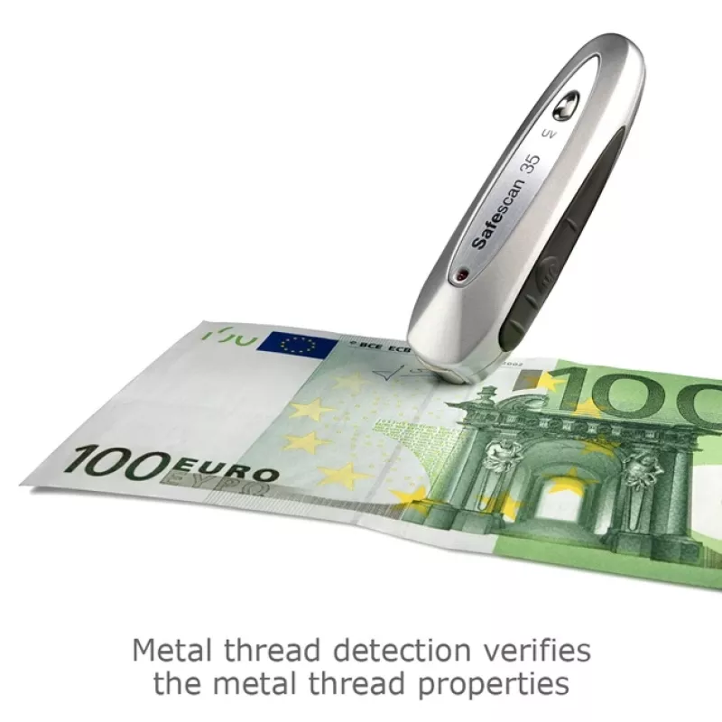 Safescan 35 prenosný detektor falošných bankoviek, UV / magnetický / ochranné vlákno