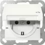 Zásuvka Schuko GIRA System 55, biela, IP44, 220–250 V, 50/60 Hz, hĺbka 32 mm
