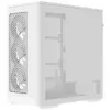 Počítačová skriňa AEROCOOL D520A Midi-Tower ATX Tempered Glass RGB — biela