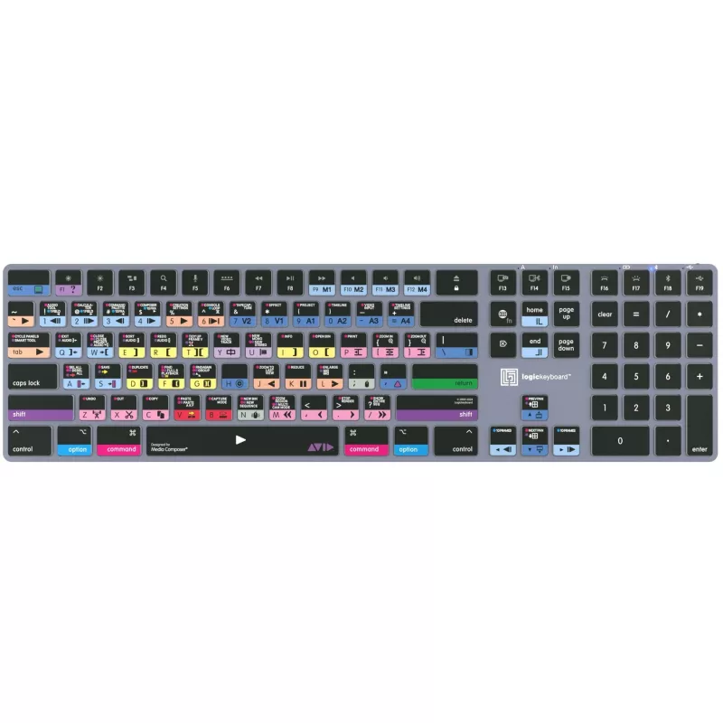 Logickeyboard Avid Media Composer - Pro Titan UK Mac - klávesnica - QWERTY