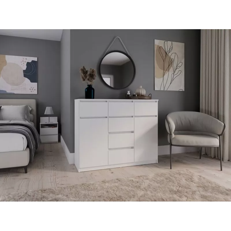 MALWA 2D6S biela komoda