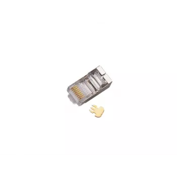 RJ45 STP Cat.5e priechodný konektor Alantec WT116 balenie 100 ks, tienený konektor pre 8P8C káble