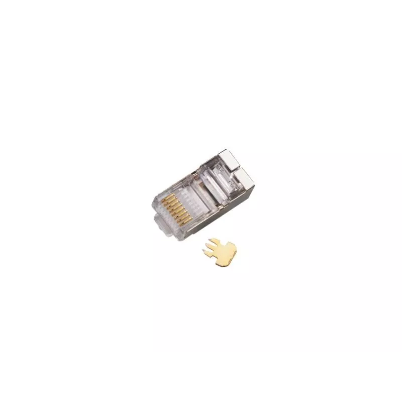 RJ45 STP Cat.5e priechodný konektor Alantec WT116 balenie 100 ks, tienený konektor pre 8P8C káble