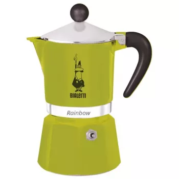 Bialetti Rainbow 0,06 L hliník termoplast zelený kávovar