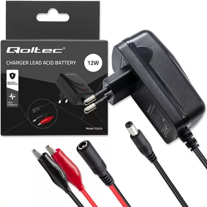 Nabíjačka batérií QOLTEC nabíjačka pre AGM GEL STD 12V 1,5A