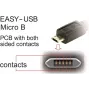 DeLOCK EASY-USB 2.0 kábel Type-A konektor samec na Micro-B konektor samec zahnutý 5 m čierny