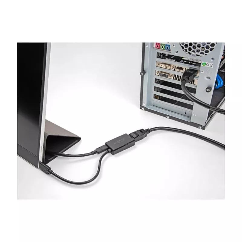 Adaptér DisplayPort samica na USB Type-C samec DeLOCK 4K PD 85W