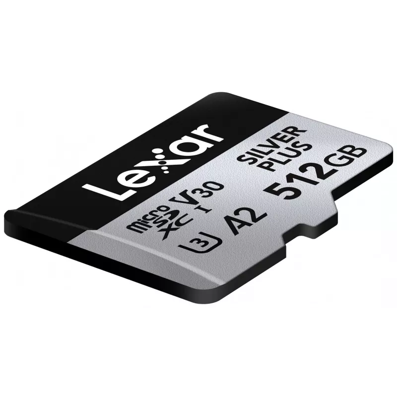 Flash pamäť Lexar 512 GB UHS-I microSDXC SILVER PLUS