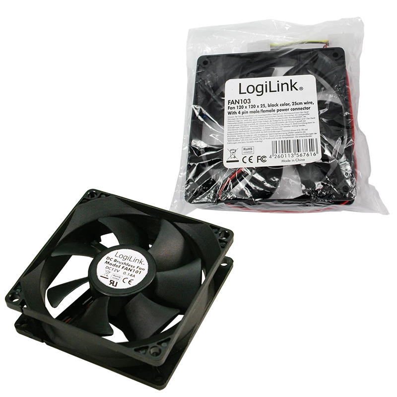 Skriňový ventilátor LogiLink FAN103