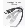 Kábel USB-C na USB-C Anker A82E2 — 0,9 m, USB C na USB C, čierny