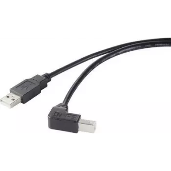 Renkforce RF-4613068 USB kábel 0,5 m USB 2.0 USB A USB B čierny (RF-4613068)