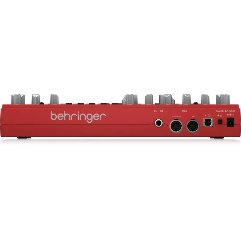 Analógový syntetizátor Behringer TD-3-RD červený 9V DC