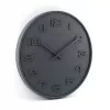 NeXtime 3096GS - nástenné hodiny - quartzové hodiny - okrúhle - sivá - drevo - dospelí