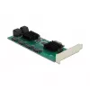 DeLOCK 8-portová SATA PCI Express x1 karta Low-Profile formát