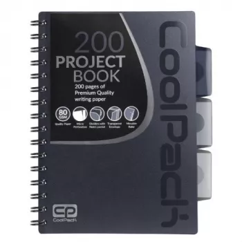 Špirálový zápisník A5 Coolpack sivý