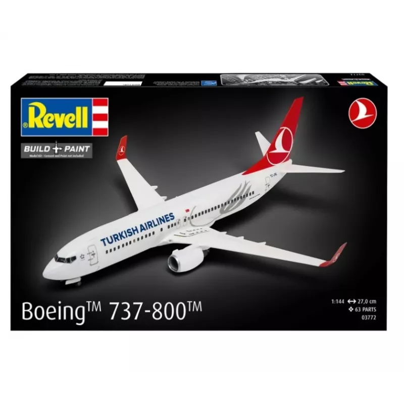 Plastové modelové lietadlo REVELL Boeing 737-800 Turkish Air mierka 1:144