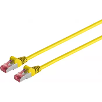Sieťový patch kábel ShiverPeaks S/CONN Cat6A S/FTP PIMF bez halogénov, žltý, 0,5 m