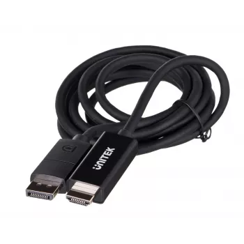 UNITEK KÁBEL DisplayPort 1.2, HDMI, 4K@60 Hz, 1,8 m, V1608A