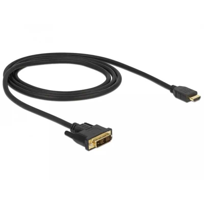 Video kábel adaptér DeLOCK 85582 1 m HDMI Type-A DVI-D čierny