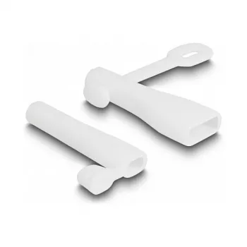 DeLOCK krytka proti prachu pre USB Type-A konektor samec a Apple Lightning konektor samec, sada 2 ks biela