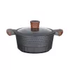 Kuchynské náčinie Resto Kitchenware Capella 2,6 L okrúhle čierne drevo