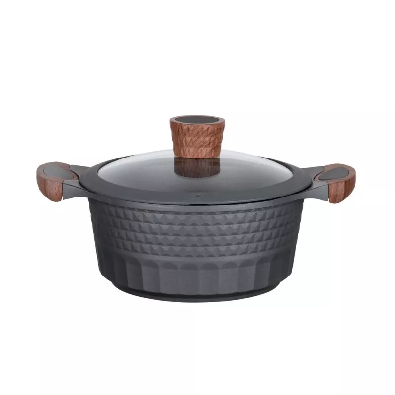 Kuchynské náčinie Resto Kitchenware Capella 2,6 L okrúhle čierne drevo