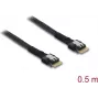 DELOCK PCIe 4.0 slim SAS SFF-8654 4i kábel 0,5 m
