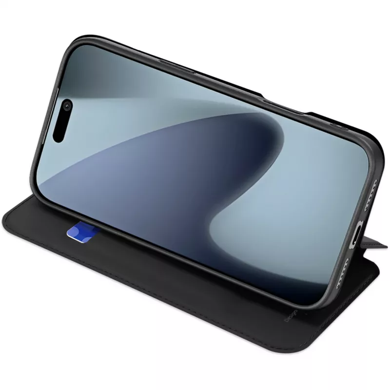 Nevox Vario Series Knižkové puzdro pre iPhone 17 Pro, čierne