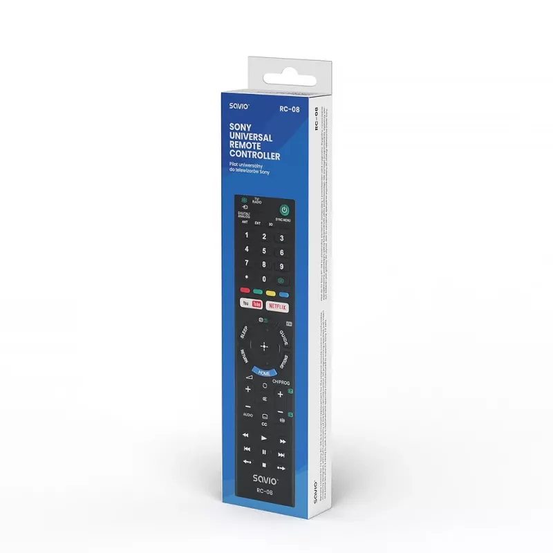 Savio RC-08 diaľkový ovládač TV tlačidlá