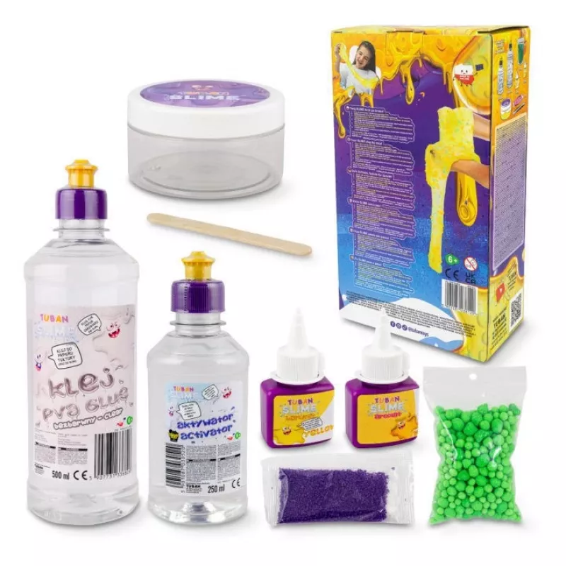 Senzorická sada slizu TUBAN TU3812 6-in-1 — DIY sada so šiestimi variantmi slizu